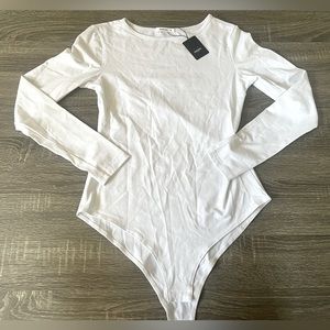 White Long Sleeve Bodysuit